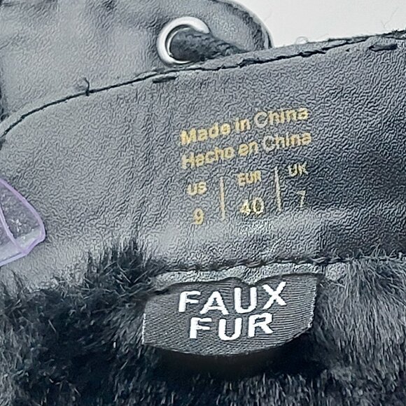 Aldo Montrose Women Combat Winter Ankle Bootie - Size 9m - Picture 7 of 11